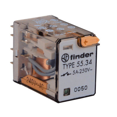 14 Pin 250V AC 5A 4 Pole Mini Plug In Relay with LED ( Finder )