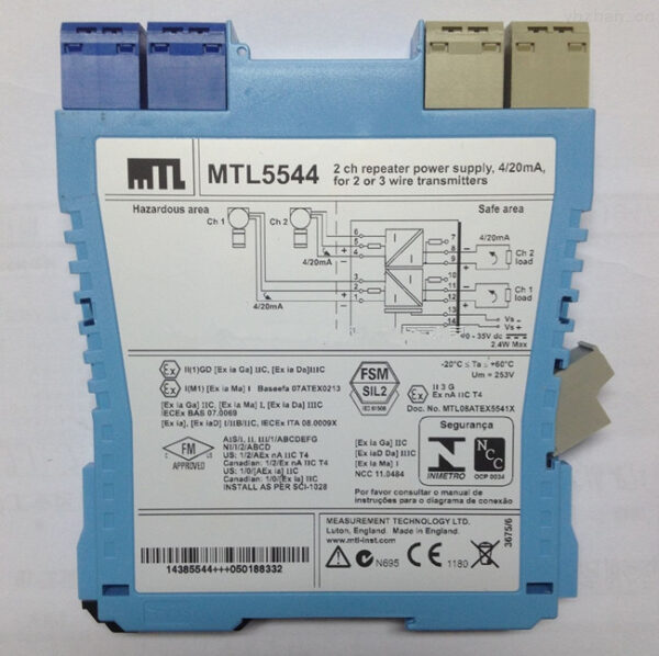 2 Channel Repeater Power Supply 5544 ( MTL )